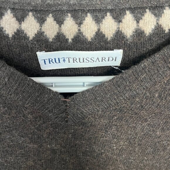 Tru Trussardi Sweater brown/plum color - Picture 3 of 8